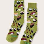 جوارب سوشي لون أخضر
