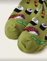 ⁦جوارب سوشي لون أخضر⁩ - الصورة ⁦2⁩