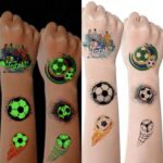 ورقة من التاتو المؤقت للأطفال على شكل كرة قدم