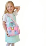 حقيبة يد بناتي على شكل يونيكورن