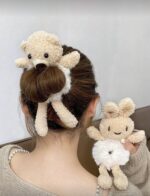 مطاطة شعر على شكل دب