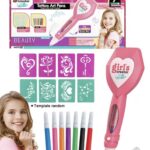 مجموعة أقلام وقوالب عمل تاتو للأطفال