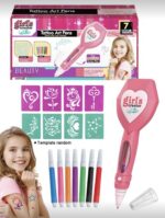 مجموعة أقلام وقوالب عمل تاتو للأطفال