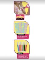 ⁦مجموعة أقلام وقوالب عمل تاتو للأطفال⁩ - الصورة ⁦5⁩