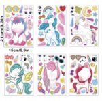 ⁦ملصقات تركيب الوجه على شكل يونيكورن⁩ - الصورة ⁦2⁩