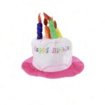 قبعة عيد ميلاد لون زهر