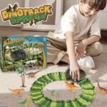سباق الطريق لعالم الدينصورات للأطفال 78قطعة