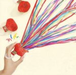 ⁦قطعة مرشة ورقية ملونة للرمي⁩ - الصورة ⁦2⁩