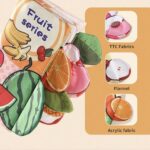 كتاب قماشي مقاوم للتمزق من 6 صفحات _فواكه