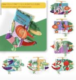 كتاب قماشي مقاوم للتمزق من 6 صفحات _ خضروات