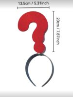 ⁦اكسسوار للشعر على شكل علامة استفهام⁩ - الصورة ⁦2⁩