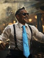 ⁦ربطة عنق مضيئة led⁩ - الصورة ⁦4⁩