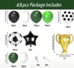 ⁦63 قطعة من بالونات كرة قدم⁩ - الصورة ⁦2⁩