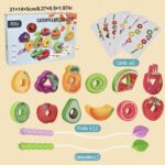 لعبة تركيب وترتيب خيوط الخرز الفاهكة