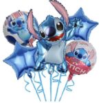 5 قطع زينة العيد ميلاد ستيش لون أزرق