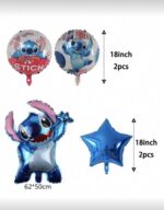 ⁦5 قطع زينة العيد ميلاد ستيش لون أزرق⁩ - الصورة ⁦2⁩