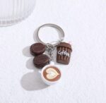 سلسلة مفاتيح على شكل قهوه