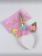 ⁦قوس على شكل يونيكورن مع شريط⁩ - الصورة ⁦2⁩