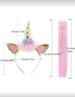 ⁦قوس على شكل يونيكورن مع شريط⁩ - الصورة ⁦3⁩