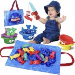 لعبة صيد السمك قماشية للأطفال