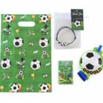 توزيعة عيد ميلاد After Party كيس كرة قدم+ اسوارة مع كيس+زميرة+لعبة متاهه صغيرة