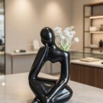 صمدية على شكل مجسم مع الورود