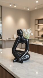 صمدية على شكل مجسم مع الورود