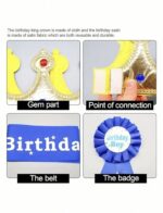 ⁦تاج ووشاح ووسام لعيد ميلاد صبيان⁩ - الصورة ⁦3⁩