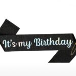 وشاح its my birthday لون أسود