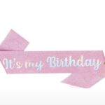 وشاح its my birthday لون زهر