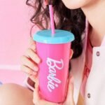 كاسة باربي بلاستيك مع شلمونة