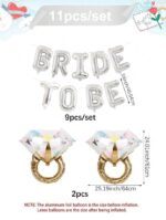⁦زينة Bride to be 11 قطعة⁩ - الصورة ⁦3⁩