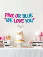 زينة حائط pink or blue we love you